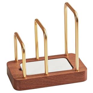 实木菜板放置架立式沥水架厨房台面砧板置物架家用锅盖架案板收纳