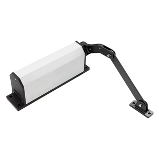 侧装自动开门机曲臂电动闭门器90度平对开门电机小区庭院室外防水