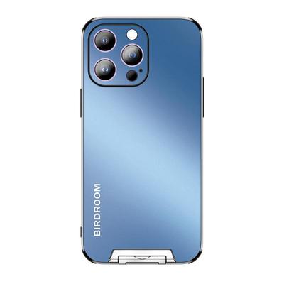 适用带支架苹果15-11简约磨砂壳