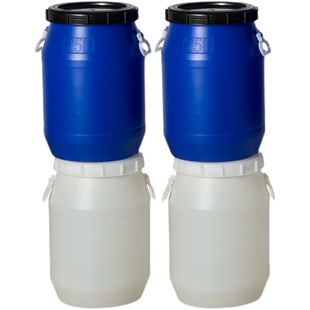 50L消毒桶25kg危废桶带盖加厚密封储水桶30升化工废液实验塑料桶