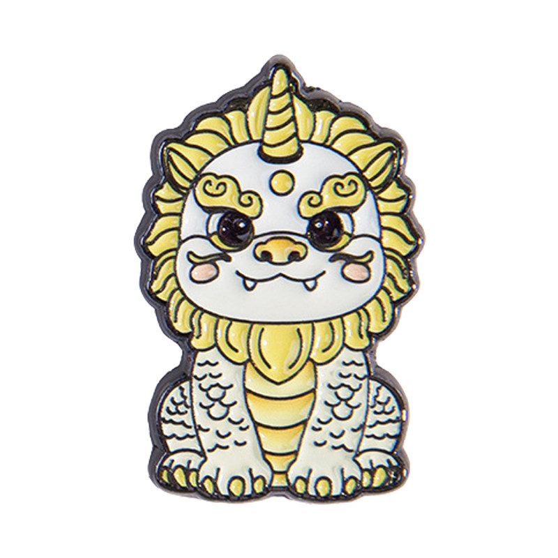 九华山文创金属徽章冰箱贴饰品