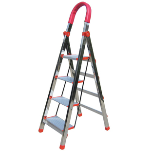 梯子家用折叠梯不锈钢梯子人字梯加厚铝合金梯子便携室内伸缩楼梯