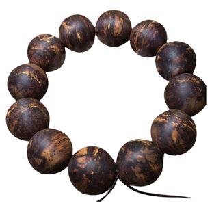 奇楠级软黑油缅甸小叶降真香手串黄糖麻丝黄金甲手串黄药膜木料粉