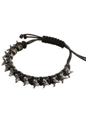 复古时尚绳编金属风龙骨手链