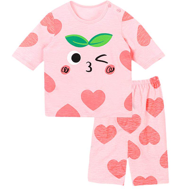 男孩竹节棉中小童纯棉空调服女孩