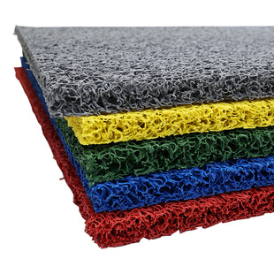 黄色镂空无底漏水透水防滑丝圈地垫薄防溅水地毯隔音降噪防水垫子