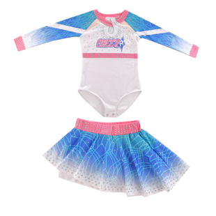 儿童花球啦啦操演出拉拉队表演女舞蹈服运动会健美操竞技比赛服装