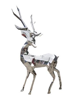 户外大型不锈钢雕塑定制城市景观园林水景广商场地标镜面金属摆件