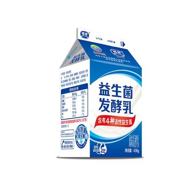 银桥益生菌发酵乳酸奶436g*6盒装
