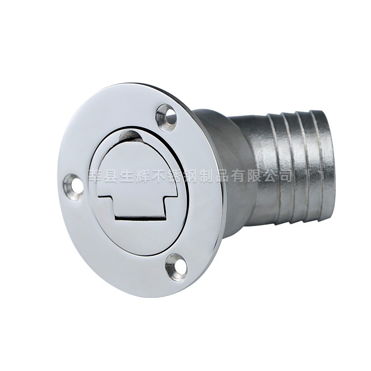 38/50翻盖弯油箱体燃料厂家房车游艇不锈钢精铸件加油批发配件口