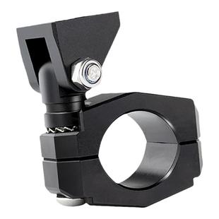 摩托车射灯支架万向前保险杠斜杠射灯改装配件铝合金辅助灯管夹