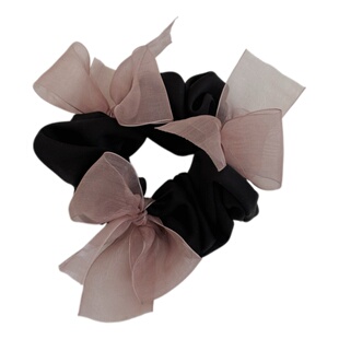 许妍同款发圈~温柔缎面蝴蝶结大肠圈扎头发丸子头皮筋头绳发饰