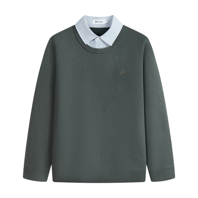 Navigare一体绒假两件针织衫