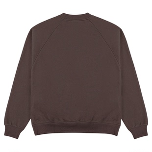 IDLT 自发热加绒卫衣 400g插肩袖宽松廓形落肩保暖加厚基础咖啡潮