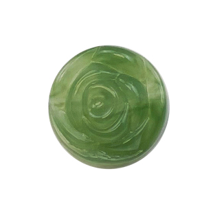 彩色树脂花形纽扣仿玉石古风旗袍唐装汉服盘扣配件玫瑰牡丹衬衫扣