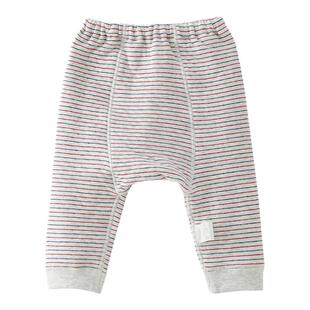 婴儿大PP裤子秋冬季纯棉加厚夹薄棉男童女宝宝哈伦裤大裤裆屁屁裤