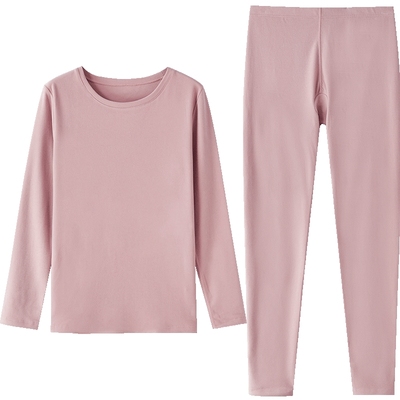 秋鹿双面抗菌绒圆领情侣保暖内衣