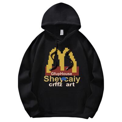 重磅男款美式休闲青少年连帽卫衣