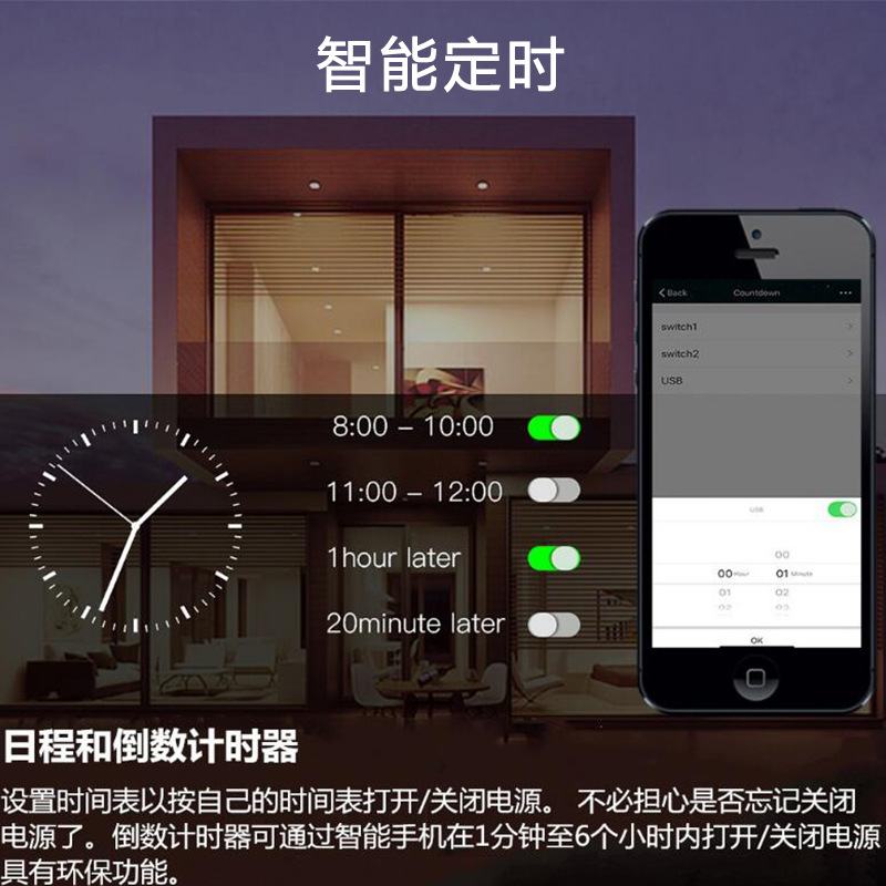 涂鸦智能WIFI调光暗盒通断MTS定时控制调色器开关硅语音可控
