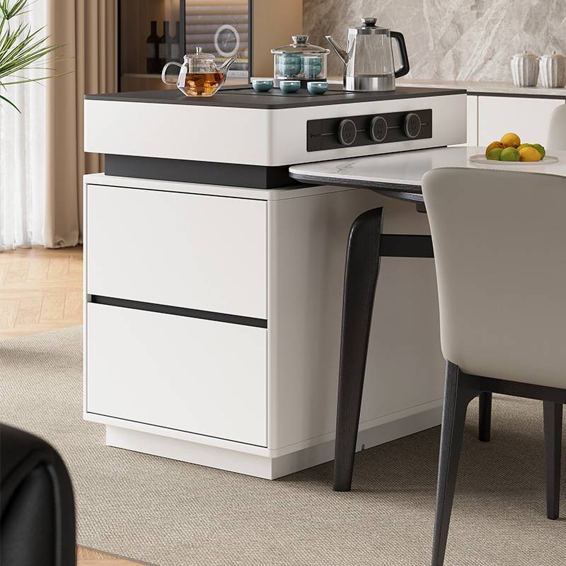 岛台柜单独可移动小户型倒台餐桌一体厨房导台柜岩板中导台餐边柜