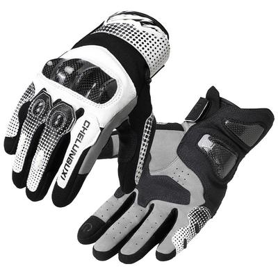 车轮不息雪山碳纤维摩托手套四季