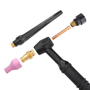 QQ150氩弧焊枪配件大全TIG焊机枪头瓷嘴钨针夹导流件长枪尾短尾帽