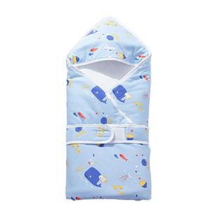 【单件包邮】全棉时代新生婴儿包被新生四季抱被宝宝外出包单纯棉