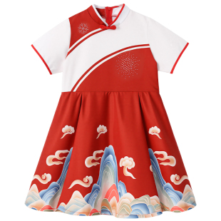 六一国风合唱服初中小学生大合唱团诗歌爱国朗诵演讲比赛演出服装