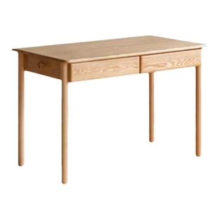 全实木儿童学习桌书桌书架一体学生课桌家用写字桌橡木简约桌子