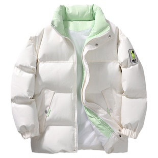 NASA STUSY美式2025冬季新款加厚保暖棉衣男款棉袄羽绒棉服外套