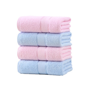 上海老字号钟牌414素螺缎档缎边浴巾纯棉成人洗澡柔软吸水素色