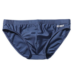 泳裤男三角包臀舒适系绳泳池海边游泳裤戏水纯色亮面简约男士泳衣