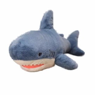 赛特嘟嘟鲨鱼抱枕玩偶男女睡枕夹长条趴枕靠垫布娃毛绒玩具生日