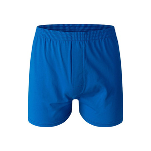 时尚纯色阿罗裤男中腰平角裤头纯棉透气短裤睡裤休闲家居内裤男式