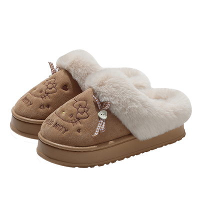 HelloKitty猫棉拖鞋女士冬季棉拖