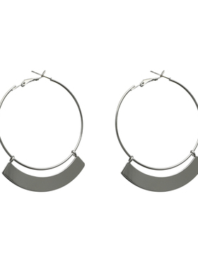 柴夫工作室/E772 极简小众夸张大气圆环设计感简约百搭耳环耳圈