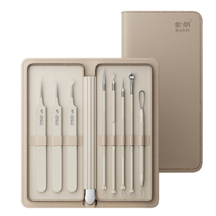 德国高端超尖粉刺针套装细胞夹去黑头刮闭口神器挑挤痘祛痘针工具