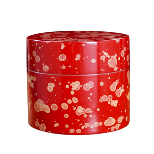 【限量特惠】斑锡龙大漆锡罐小号 玉紫茶仓 纯锡茶叶罐密封储茶