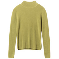 半高领修身套头羊绒衫女