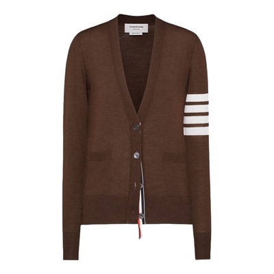 [3期免息][早春新品]THOM BROWNE 2026 女士羊毛薄款针织开襟衫