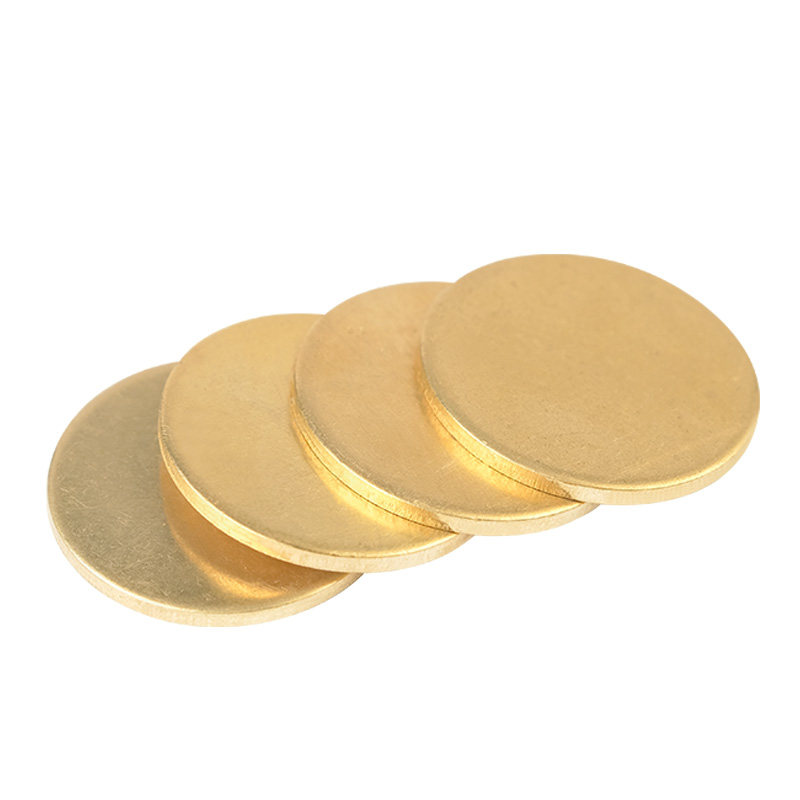 H59/62 黄铜圆板圆铜片铜垫片实心圆片铜板黄铜板薄黄铜片铜板片