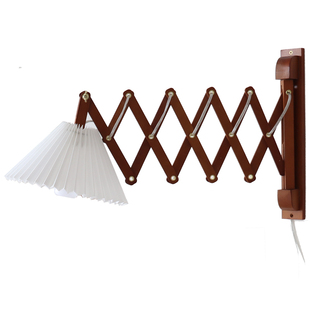 WULIHOME 中古风壁灯复古伸缩书房客厅卧室看书台灯韩风墙面装饰