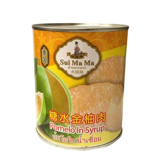 水妈妈金柚肉850g泰国进口糖水金柚子肉果粒罐头杨枝甘露甜品原料