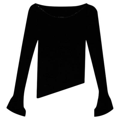 利达NEWDADADA打底衫女小香风镶钻内搭2024上衣秋冬针织衫TQ742