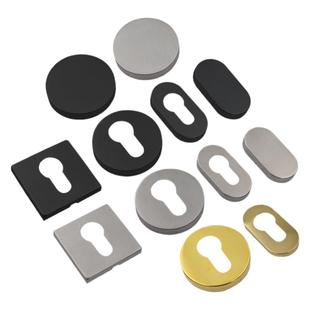 304不锈钢防火锁配件分体锁装饰盖保护盖大葫芦锁盖门锁配件假锁