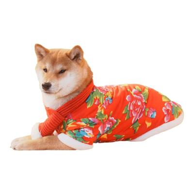 宠物狗狗加厚保暖新年衣服秋冬款