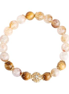 新中式国风黄塔水晶手链女