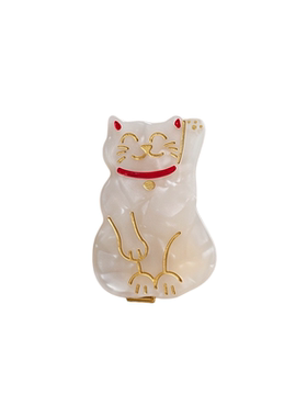喵呜来财Cielune招财猫醋酸发夹