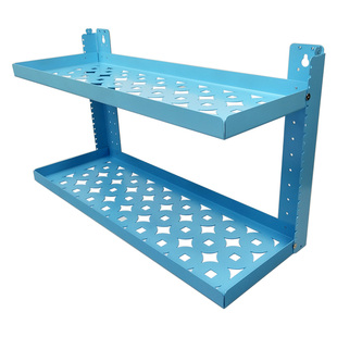 办公文件架多层铁艺花架壁挂机顶盒路由器定制收纳盒悬挂式置物架