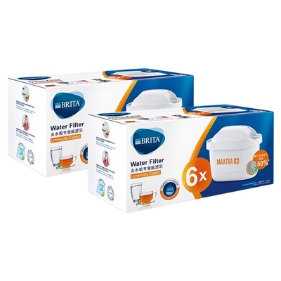 BRITA碧然德滤芯过滤净水器家用厨房滤水壶净水壶官方正品专6枚装
